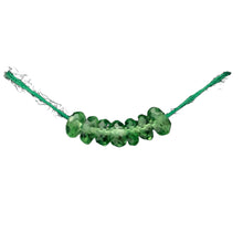Load image into Gallery viewer, 7 Beads of Tsavorite Garnet Faceted Roundel Beads 3287
