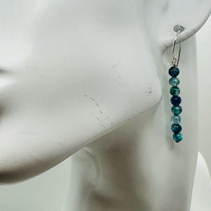 Stunning AAA Blue Kyanite Sterling Silver Earrings | 2" (Long) | Blue |