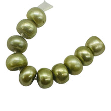 Load image into Gallery viewer, Dubai Pistachio Fresh Water Pearl Parcel | 7x5mm | Green } 10 Pearls |

