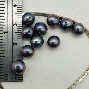 Spectacular Natural Forget-Me-Not Hued Freshwater Pearls | 7mm | 10 Pearls |