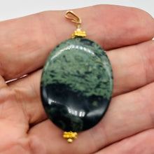 Load image into Gallery viewer, Exotic Kambaba Jasper Oval 14K Gold Filled Pendant | 40x30x8mm | 1 Bead |
