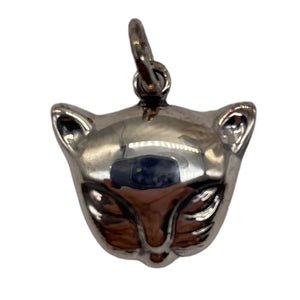 Kitty Cat Sterling Silver Charm | 3/4" Long | Silver | 1 Pendant |
