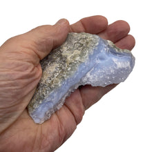 Load image into Gallery viewer, Chalcedony 193g Natural Display Specimen| 3 3/4x3 3/4x 1&quot; | Blue White Gray |
