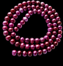 Load image into Gallery viewer, Flaming Fuschia 5x5 to 6x5.5mm Freshwater Pearl Strand 102886
