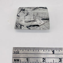 Load image into Gallery viewer, Tourmalinated Quartz Trapezoid Bead - Double Drilled| 21x14x7mm| Clear, Black| 1
