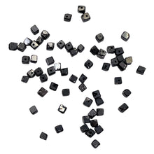 Load image into Gallery viewer, Natural Black Diamond 4.3cts Scissor Cut Cube Beads | 1x1mm to 2x1mm | 62 Beads|
