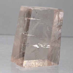 Optical Calcite / Iceland Spar 20g Rectangular Prism | 31x19x12mm | Pink, Clear|