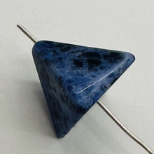 Load image into Gallery viewer, 2 Hand Carved Sodalite Pyramid Beads 9289SO
