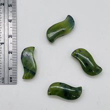 Load image into Gallery viewer, 4 Beads of Nephrite Jade 20x10x5mm Beads 9347
