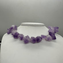 Load image into Gallery viewer, Amethyst Natural Crystals 8&quot; Strand | 29x27x15 to 18x17x12mm | Purple| 14 Beads|

