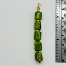 Load image into Gallery viewer, Nephrite Jade 14K Gold Filled Pendant | Green | 2 1/2&quot; Long |

