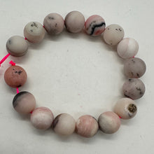 Load image into Gallery viewer, Peruvian Opal Matte Finish Round Bead Half-Strand| 12mm | Pink, Black| 16 Beads|
