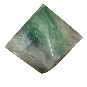 Fluorite Double Pyramid Figurine | 1 Display Figurine | | 36x36x36mm | Green