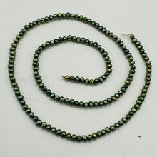 Load image into Gallery viewer, Fab 3x2mm Forest Green Freshwater Pearl Strand 108839

