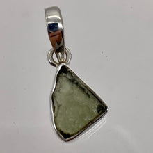 Load image into Gallery viewer, Moldavite 8.75ct Sterling Silver Triangle Pendant| 7/8&quot; Long | Green | 1 Pendant
