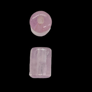 Premium Pink Kunzite 8x12mm Hexagon Tube | 2 Beads |