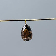 Load image into Gallery viewer, 1 Champagne 1.32cts Diamond Briolette 18K Pendant 10359I
