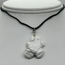 Load image into Gallery viewer, Howlite Stone Frog Pendant Necklace | 1 1/4&quot; Long | White | 1 Pendant |
