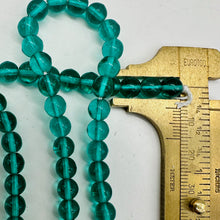 Load image into Gallery viewer, Bohemian glass Round Beads 24" Strand | 6mm | Green | 100 Beads |
