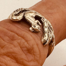 Load image into Gallery viewer, Sterling Silver Squirrel Ring Size 7 Woodland Animal Nature Jewelry USA
