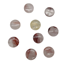 Load image into Gallery viewer, 9 Natural Quartz Orange&#39; 12x4mm Coin Beads 9337
