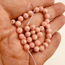 Load image into Gallery viewer, Sweet Pink Rhodochrosite 6mm Bead 8" Strand
