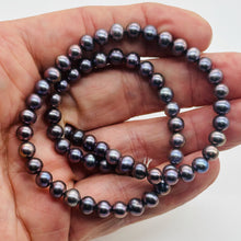 Load image into Gallery viewer, Fresh Water Pearls 16&quot; Strand Round Pearls | 7mm | Lavender | 1 Strand |
