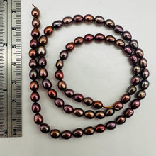 Load image into Gallery viewer, Natural Red Gold Freshwater Pearl Oval Strand 68 Pearls 6x5mm Jewelry Making
