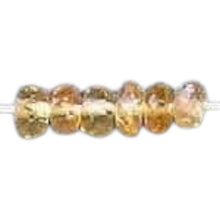 Load image into Gallery viewer, 7 Beads of Natural 3x2.5-2.75x2mm Imperial Topaz Faceted Roundel 6187
