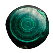 Load image into Gallery viewer, Malachite 351g Polished Round Stalactite Slice | 45x42x7mm | Green | 1 Specimen|
