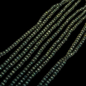 Fab 3x2mm Forest Green Freshwater Pearl Strand 108839