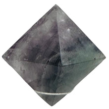 Load image into Gallery viewer, Fluorite Double Pyramid | 1 Display Figurine | | 39x39x39mm | Purple

