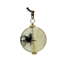 Load image into Gallery viewer, Gemmy Dendritic Peruvian Opal 14K Gold Filled Pendant | Clear Black|1 1/4&quot; Long|
