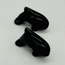 Load image into Gallery viewer, Onyx Orca Whale Animal Figurine Worry Stone | 23x12.5x8mm | Black
