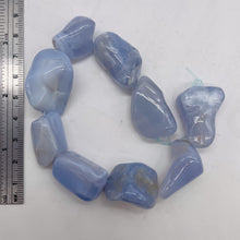 Load image into Gallery viewer, Chalcedony 8&quot; Strand Nugget Beads | 29x21x18-21x14x14mm | Blue | 9 Beads |
