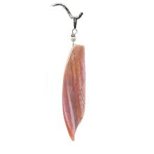 Load image into Gallery viewer, Designer Pink Mussel Shell Sterling Silver Pendant | 2 3/4&quot; Long |
