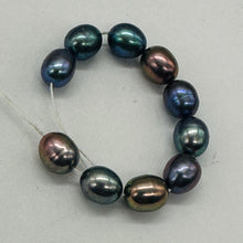 Load image into Gallery viewer, Blue, Pink &amp; Lavender Freshwater Pearls ' Near-Round Oval ' 7x6mm ' 10 Pearls
