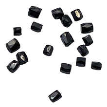 Load image into Gallery viewer, Natural Black Diamond 1.1cts Scissor Cut Cube Beads | 1x1mm to 2x1mm | 16 Beads|
