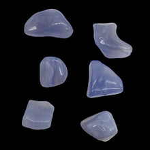 Load image into Gallery viewer, Chalcedony Gemstone 49g Nugget Beads | 33x19x13 to 19x17x13mm | Blue | 6 Beads |
