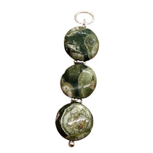 Load image into Gallery viewer, Raintree Rhyolite Jasper Sterling Silver Pendant | 2&quot; Long | Green, Pink |
