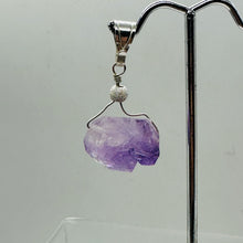 Load image into Gallery viewer, Amethyst Natural Crystal Sterling Silver Pendant | 1 1/2&quot; Long | Purple |
