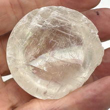 Load image into Gallery viewer, Optical Calcite Iceland Spar 82g Unique Specimen1/2 Sphere | 47x24mm | Clear |
