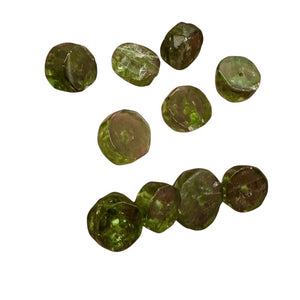 Tsavorite Garnet 6x2mm Faceted Rondelle Bead Parcel | 1" Long | Green| 10 Beads|