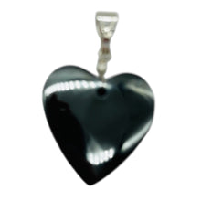Load image into Gallery viewer, Botryoidal Goethite AAA Heart Celestial Pendant | 31x31x6mm | Black | 1 Pendant|
