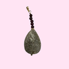 Load image into Gallery viewer, Feldspar Quartz Sterling Silver Oval Pendant | 1 3/4&quot; Long | Gray, White |
