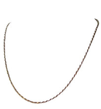 Load image into Gallery viewer, Italian Vermeil 1.5mm Rope Chain 24&quot; Necklace 10024D
