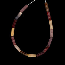 Load image into Gallery viewer, Hot! Australian Mookaite Tube Bead 8&quot;Strand | 13x4mm | 15 beads |
