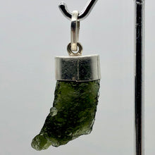 Load image into Gallery viewer, Blue Green Moldavite Pendant 26x12x8mm | 1 1/2" long

