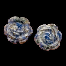 Load image into Gallery viewer, Bloomin' 2 Carved Flower Sodalite Rose Beads 9290SD
