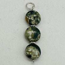 Load image into Gallery viewer, Raintree Rhyolite Jasper Sterling Silver Pendant | 2&quot; Long | Green, Pink |
